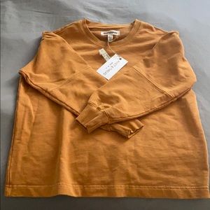 Madewell Rivet & Thread Seamed Sleeved Sweatshirt